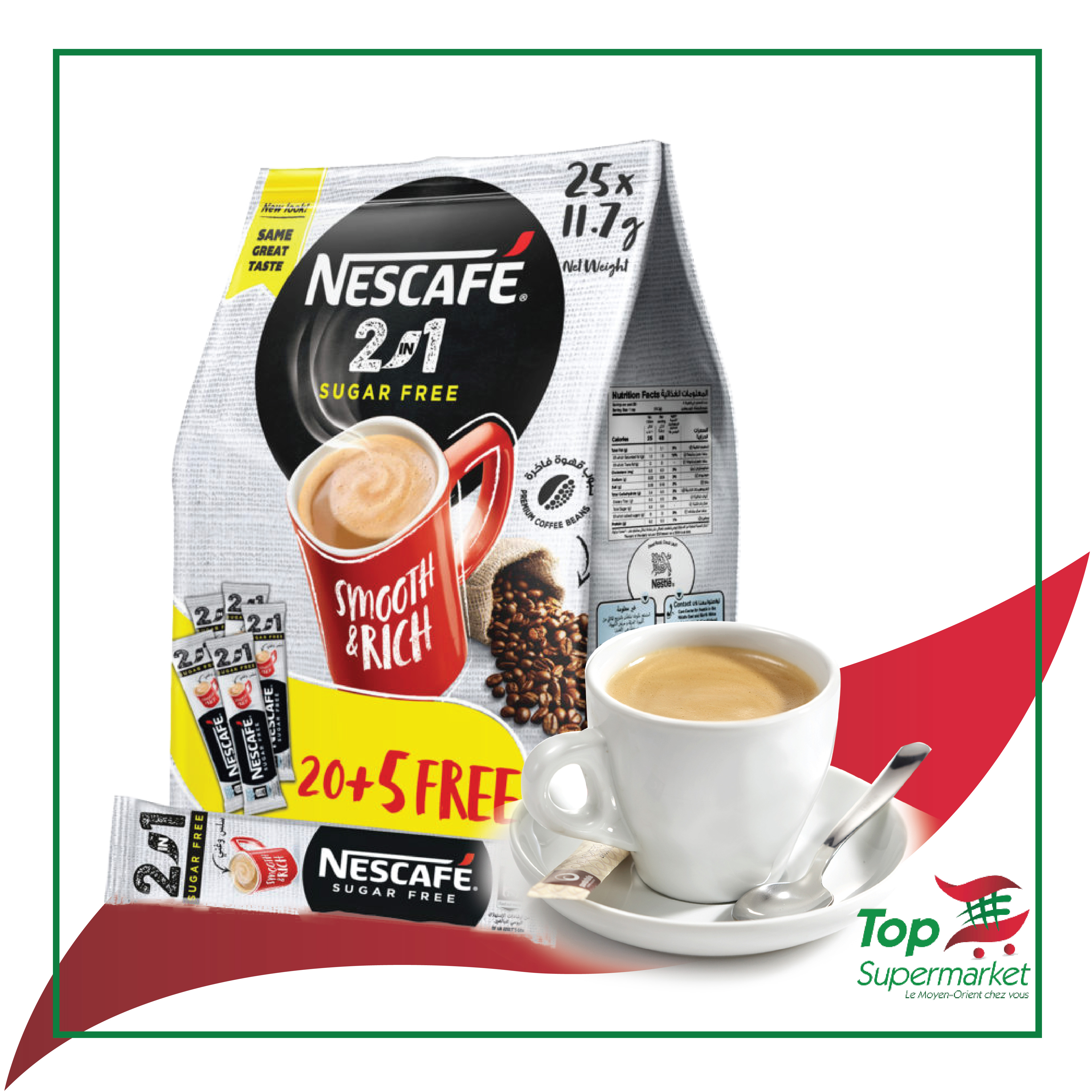 Nescafe 2in1 20+5